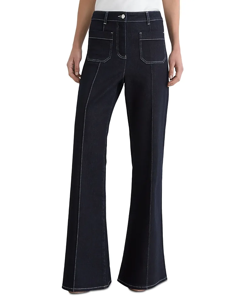 Sakura High Rise Flare Jeans by Reiss