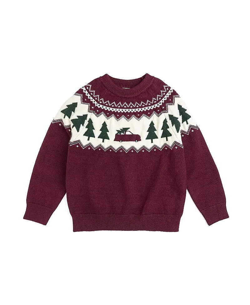 Christmas Truck Fair Isle Sweater by Sweet Wink