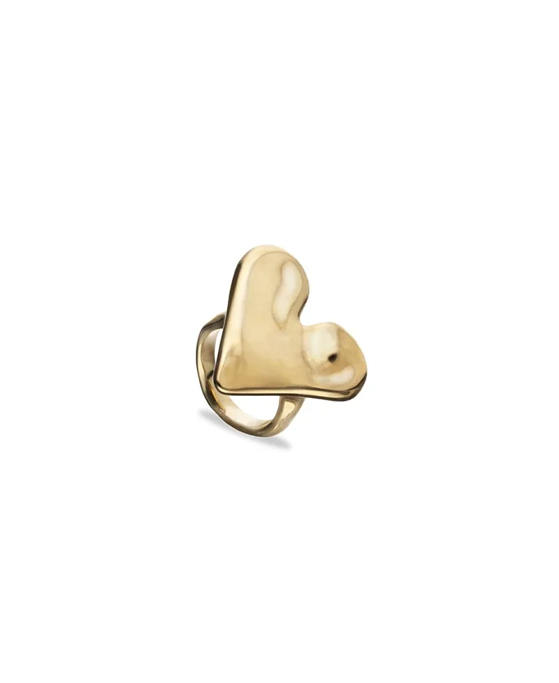 Gold-Plated Ring in the Shape of a Heart by Unode50
