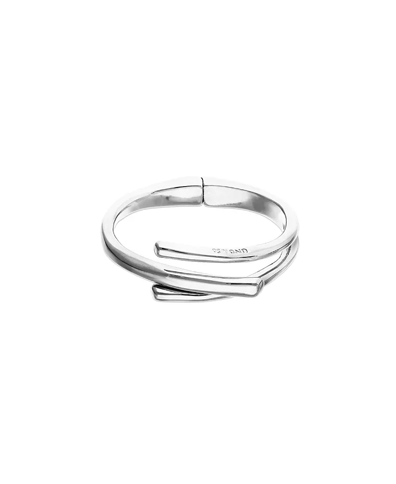 Sterling Silver Plated Bracelet in the Shape of Three Tubes by Unode50