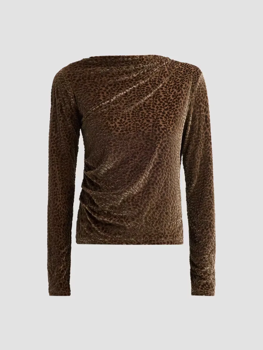 Burnout Velour-Blend Top by Vince