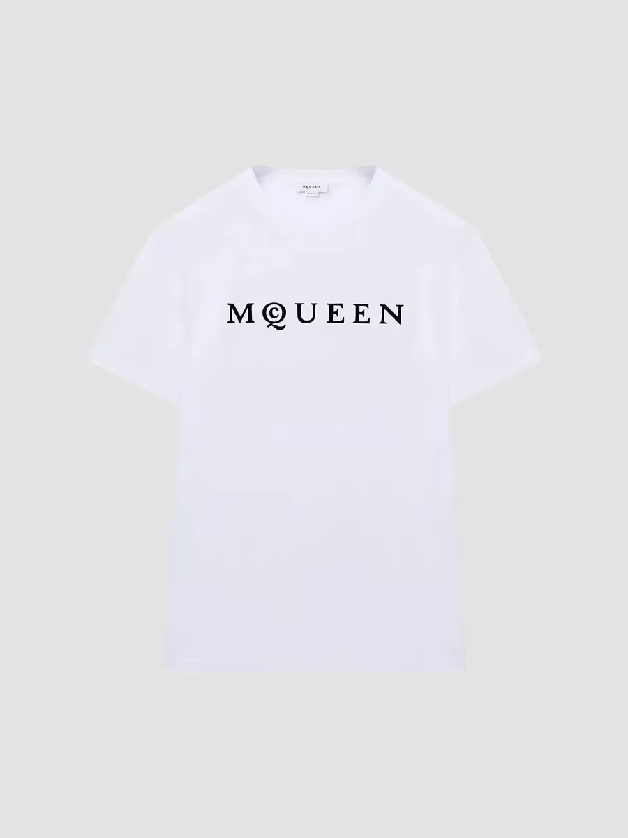 Logo Cotton Crewneck T-Shirt by McQueen