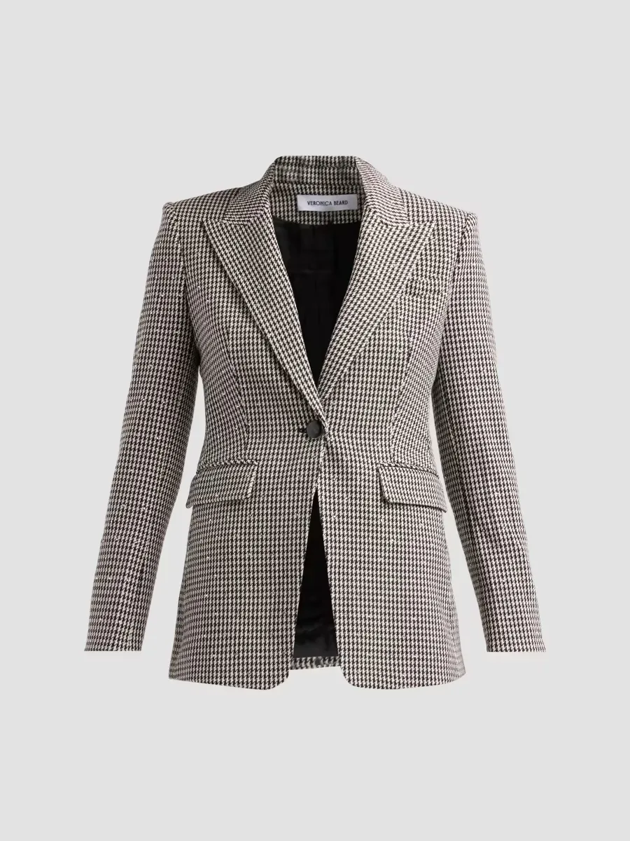 Livvy Houndstooth Dickey Jacket