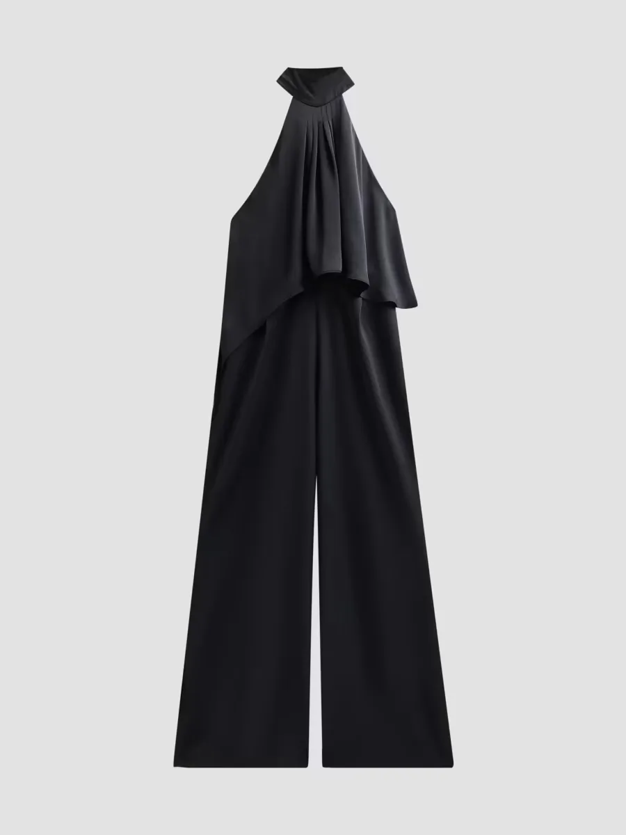Clarice Ruffled Halterneck Jumpsuit by Ramy Brook