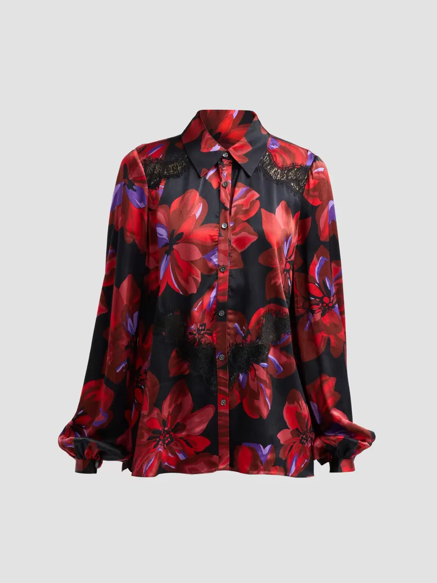 Franki Floral Oversized Blouse by Ramy Brook
