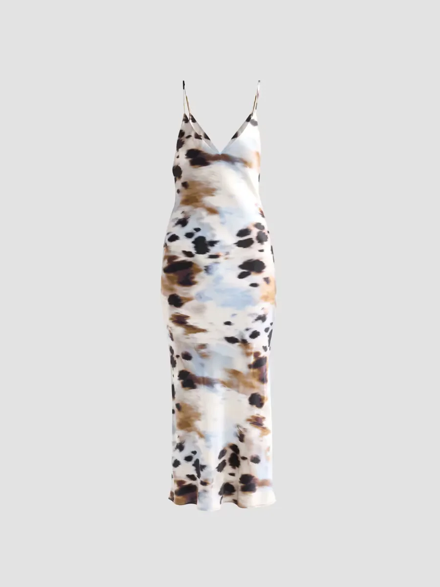 Seridie Printed Silk Midi Slipdress by L'AGENCE