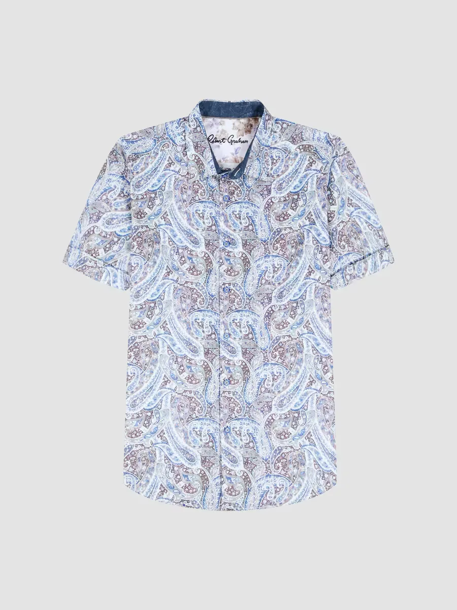 Melrose Paisley Short-Sleeve Shirt by Robert Graham