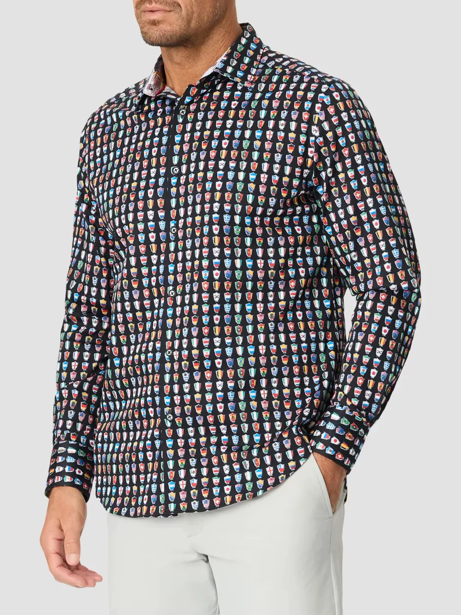 For the Win Stretch-Cotton Shirt by Robert Graham