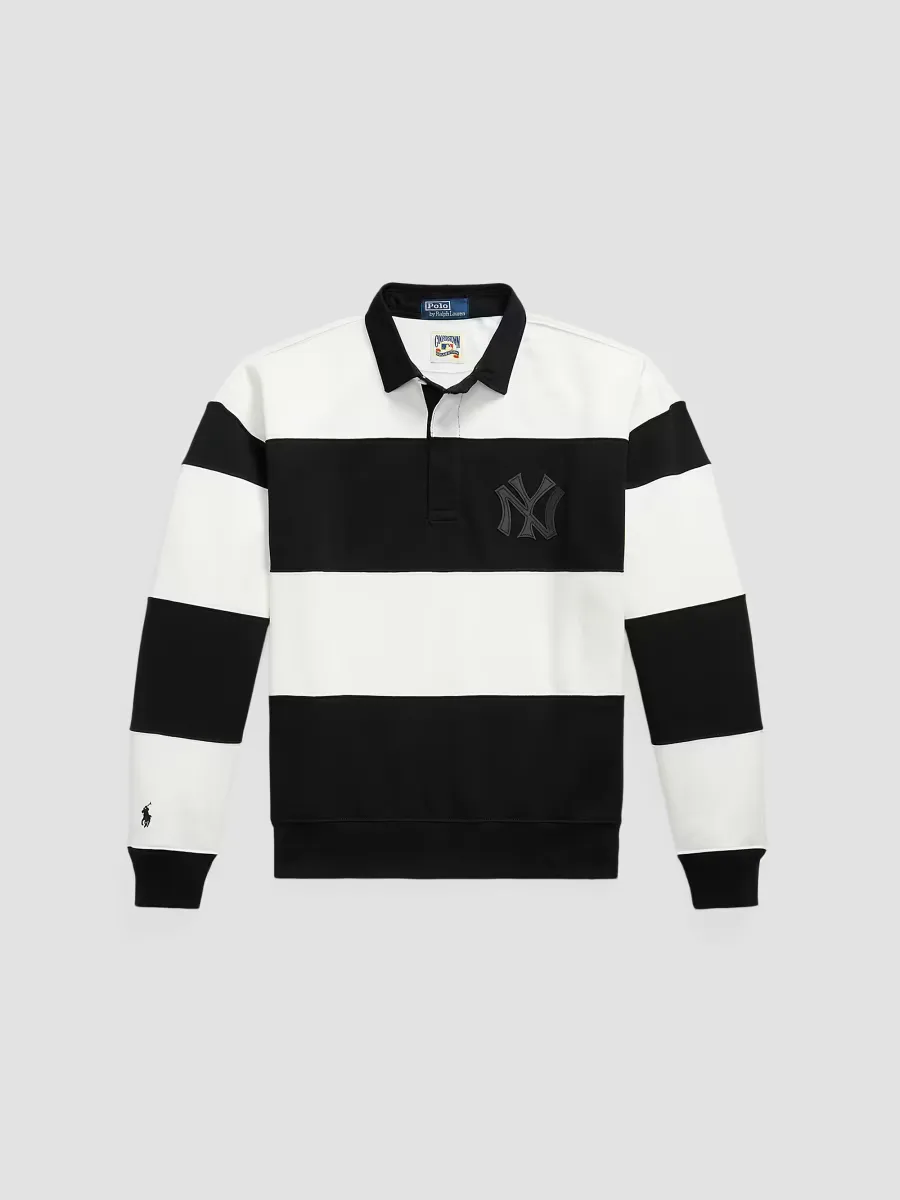 Polo Ralph Lauren x Yankees Striped Polo T-Shirt by Polo Ralph Lauren