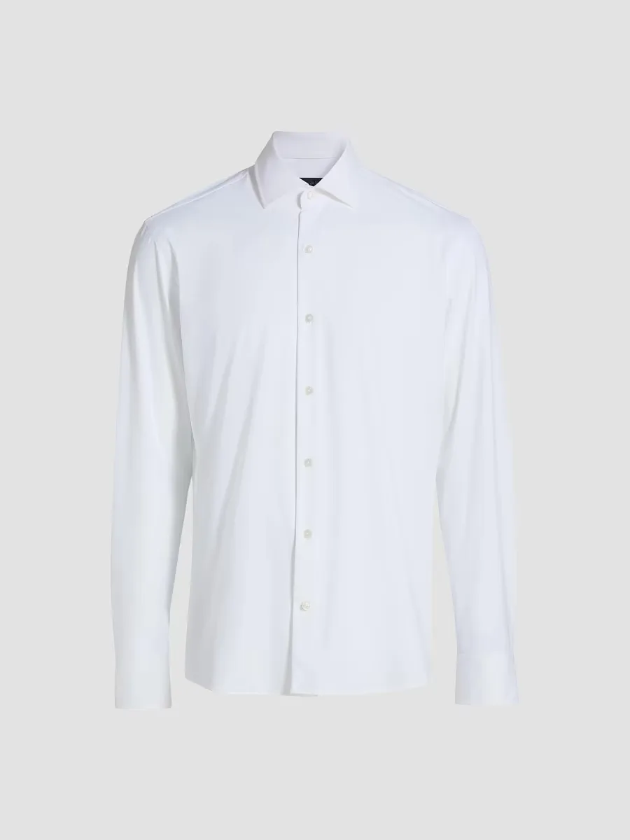 Collection Solid Cotton Dress Shirt by Saks Fifth Avenue