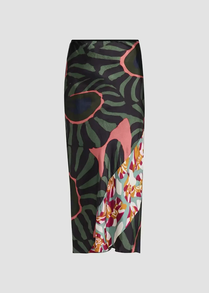 Sati Abstract Midi Skirt