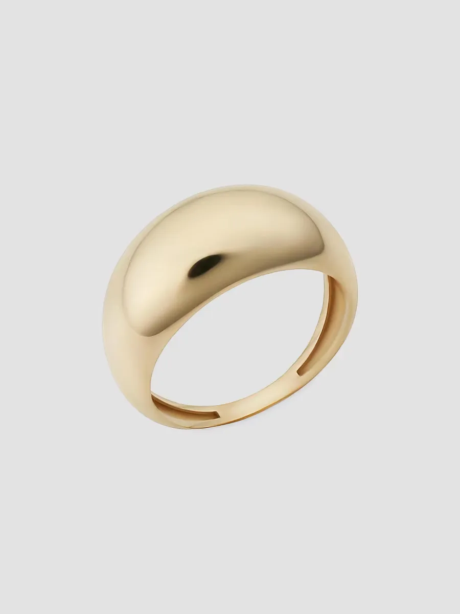 14K Yellow Gold the Archie Bold Ring by Oradina
