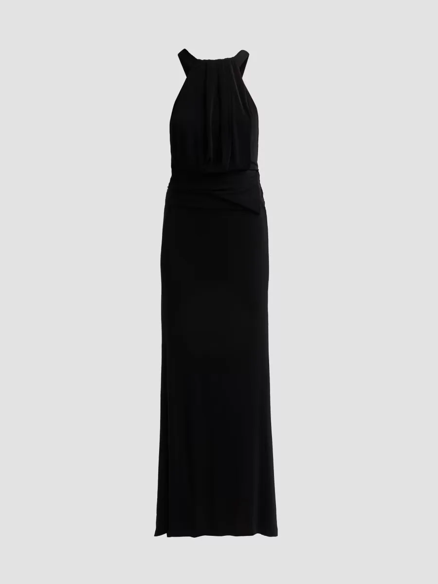 Lucine Shirred Draped Gown