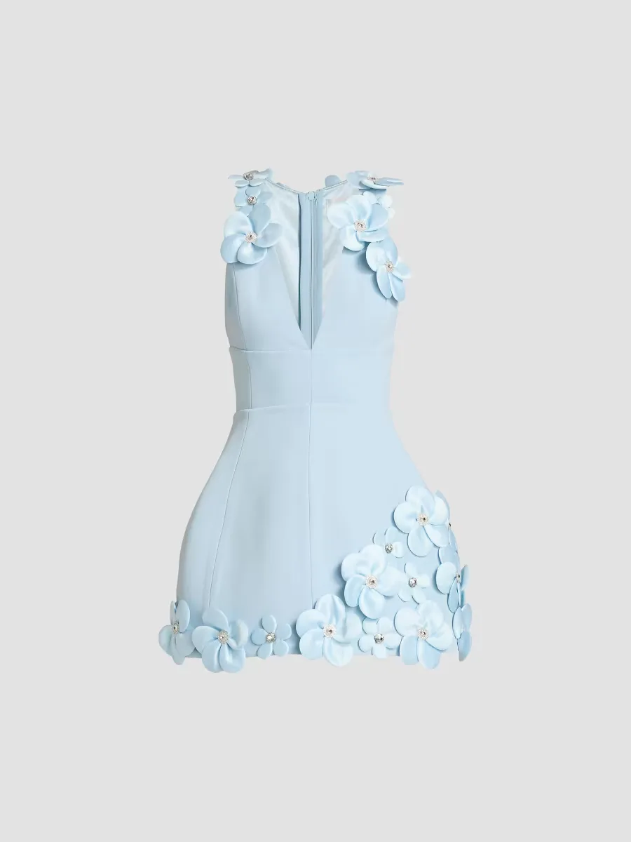Estelle Floral Applique Minidress