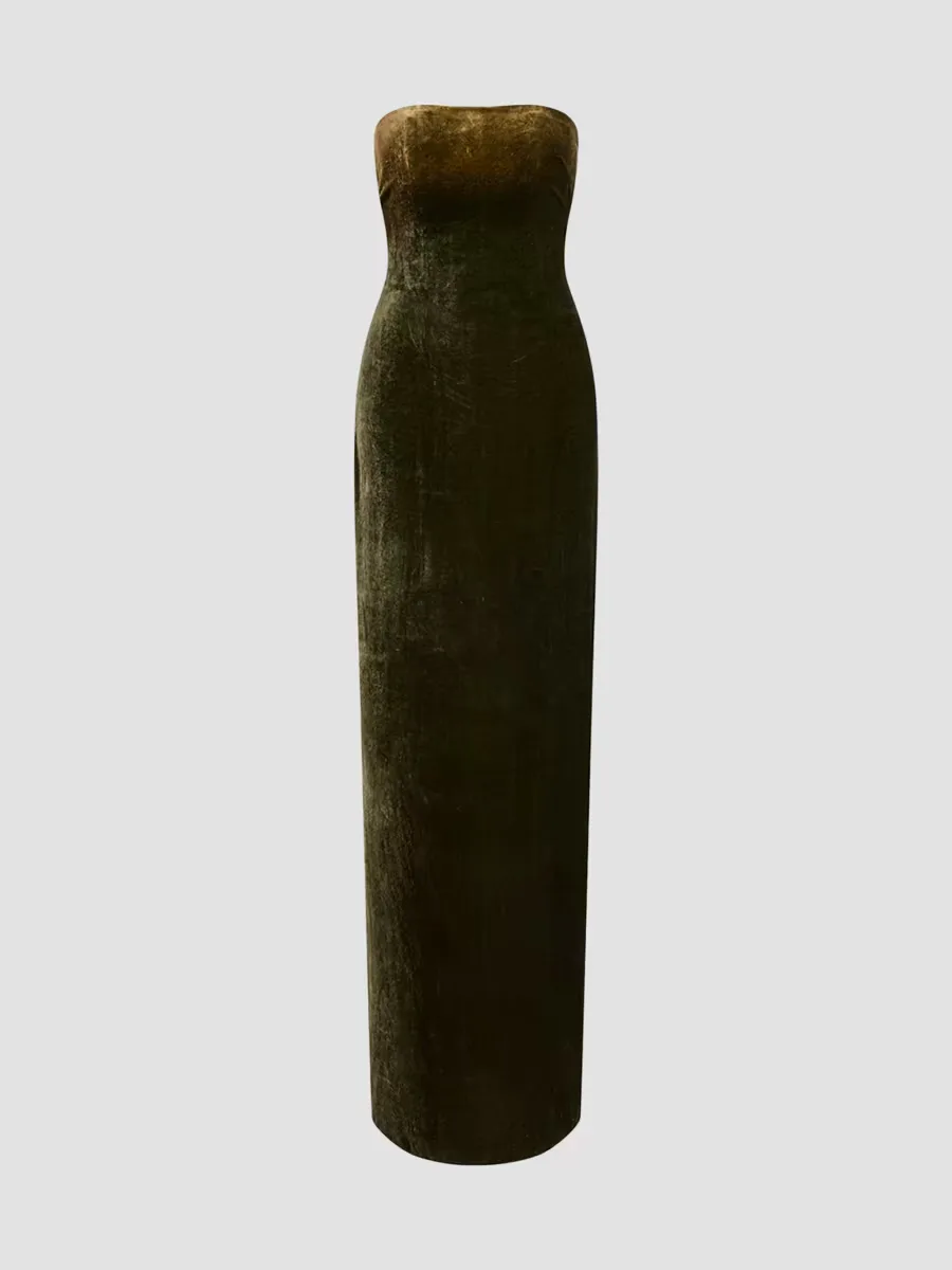 Collection Farley Velvet Evening Dress by Ralph Lauren