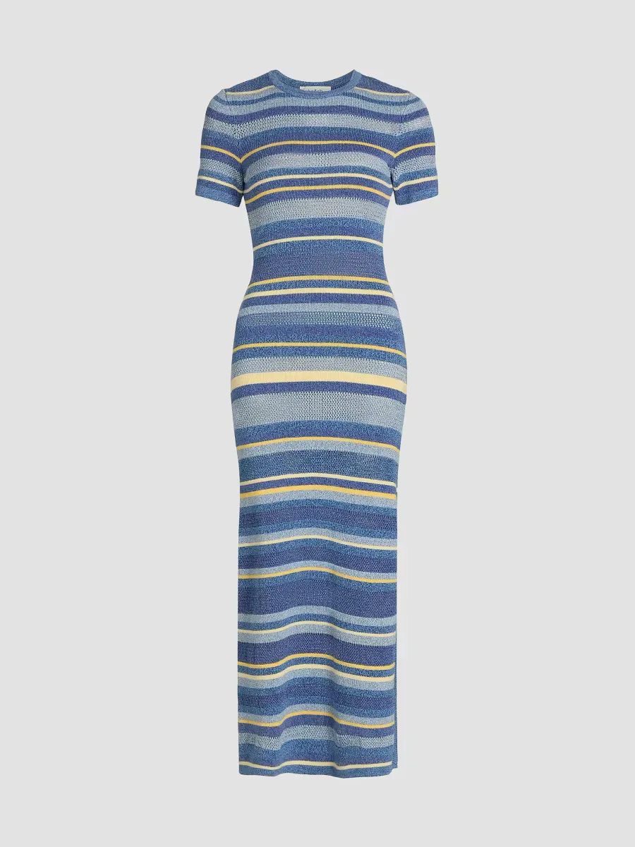 Tonnie Striped Cotton Maxi Dress by ba & sh