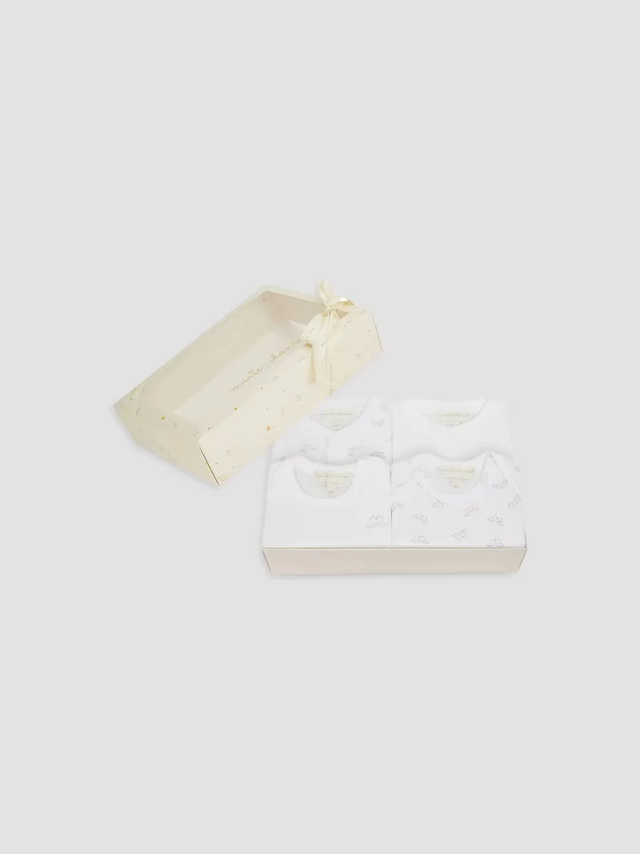 4-Piece Bodysuit & Coverall Gift Set by Marie-Chantal