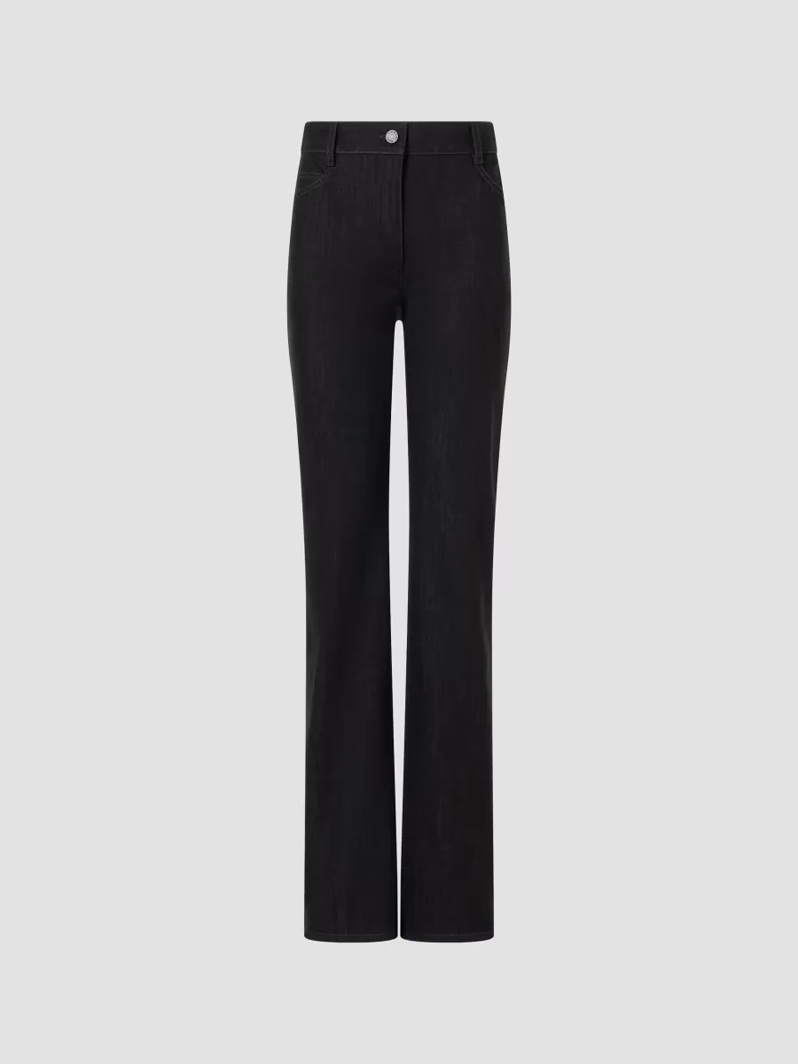 Chess High-Rise Straight Jeans by Akris Punto