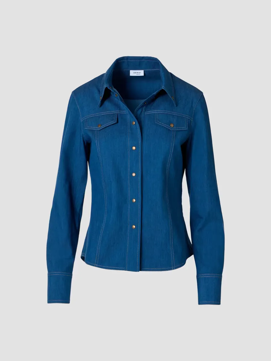 Lightweight Denim Shirt by Akris Punto