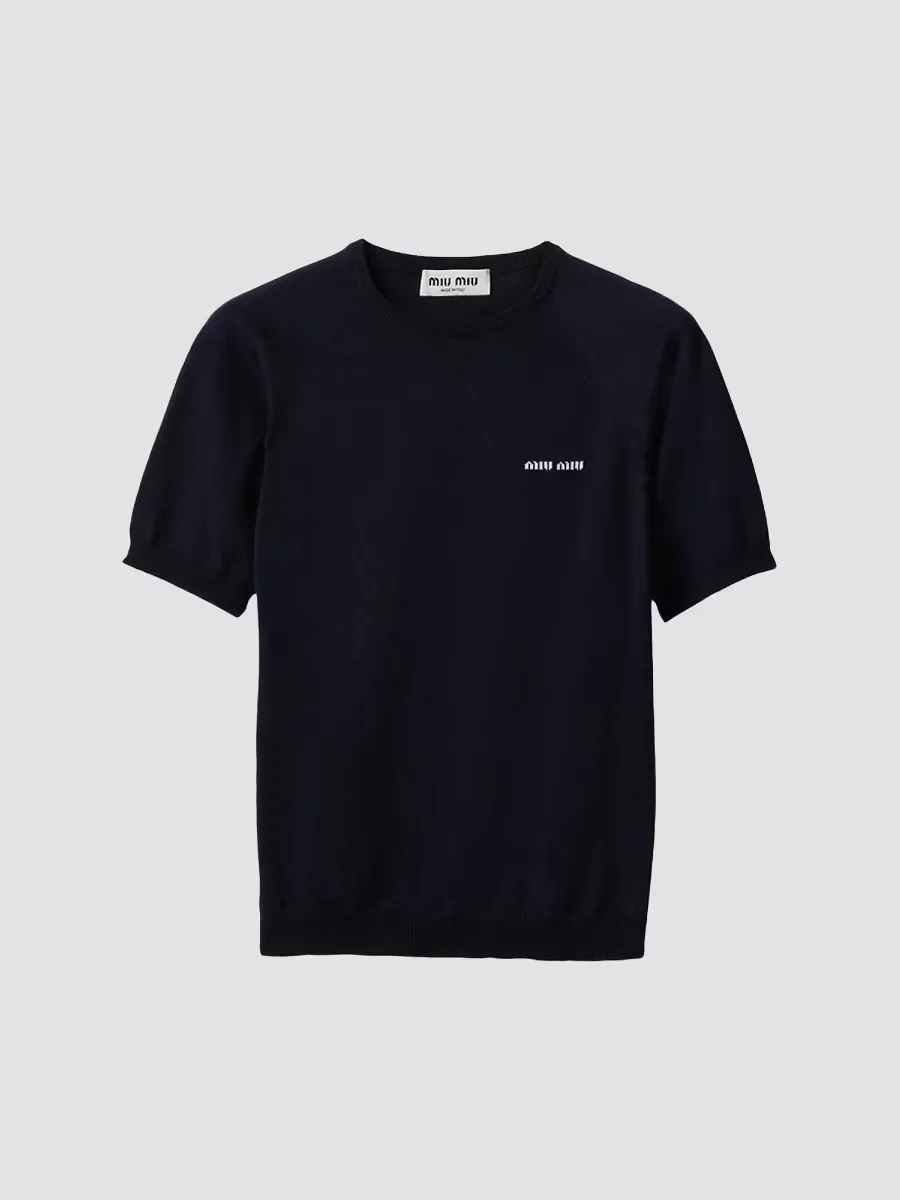 Wool Crewneck Sweater by Miu Miu