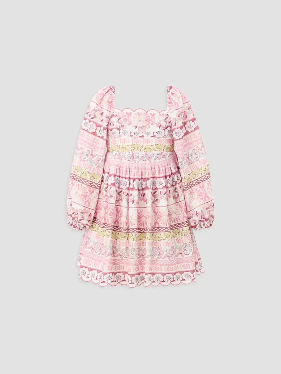 Golden Hour Lara Embroidery Mini Dress by Marlo
