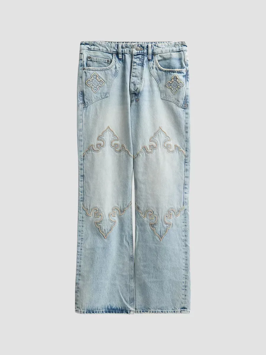Toro Krystal Blue Bootcut Jeans - Denim by Ksubi