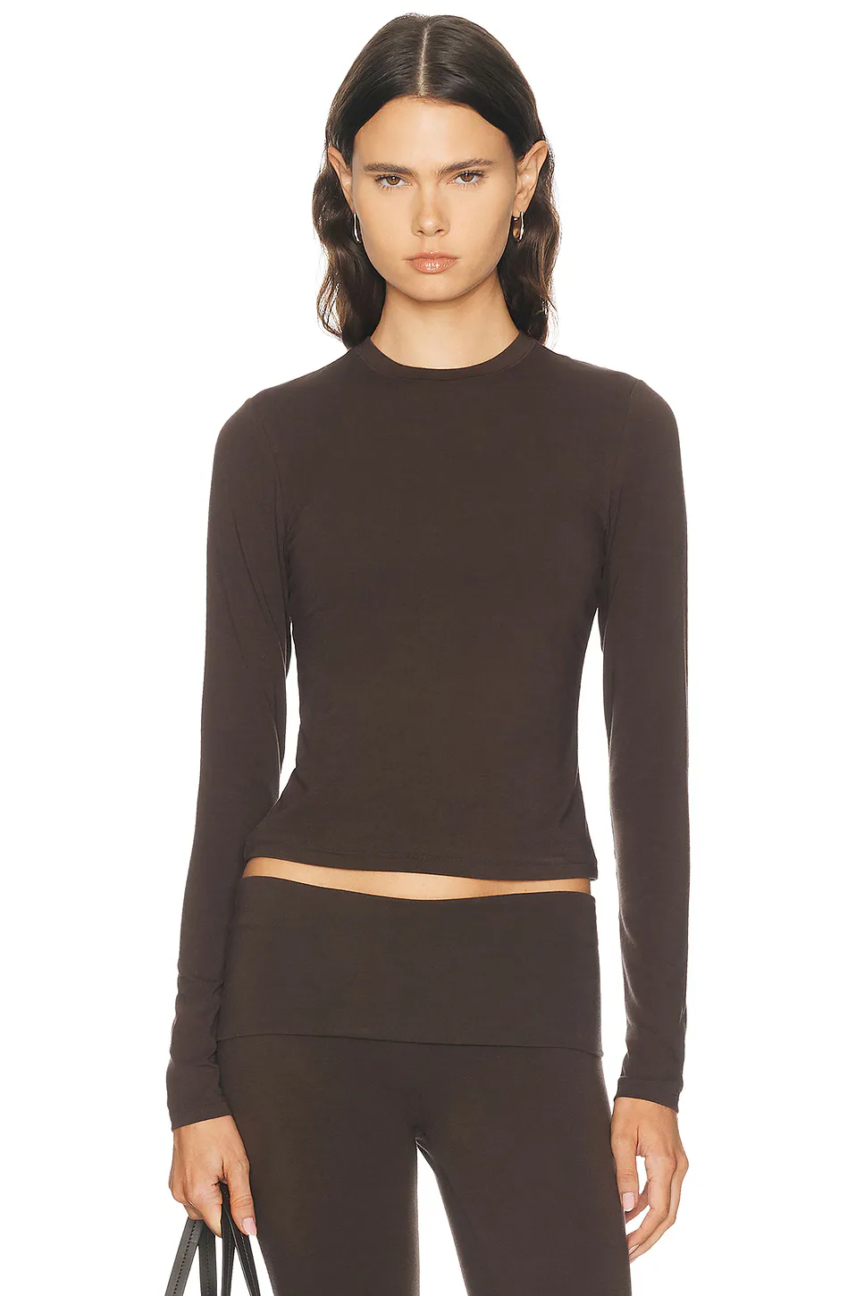 Cotton Jersey Long Sleeve T-Shirt