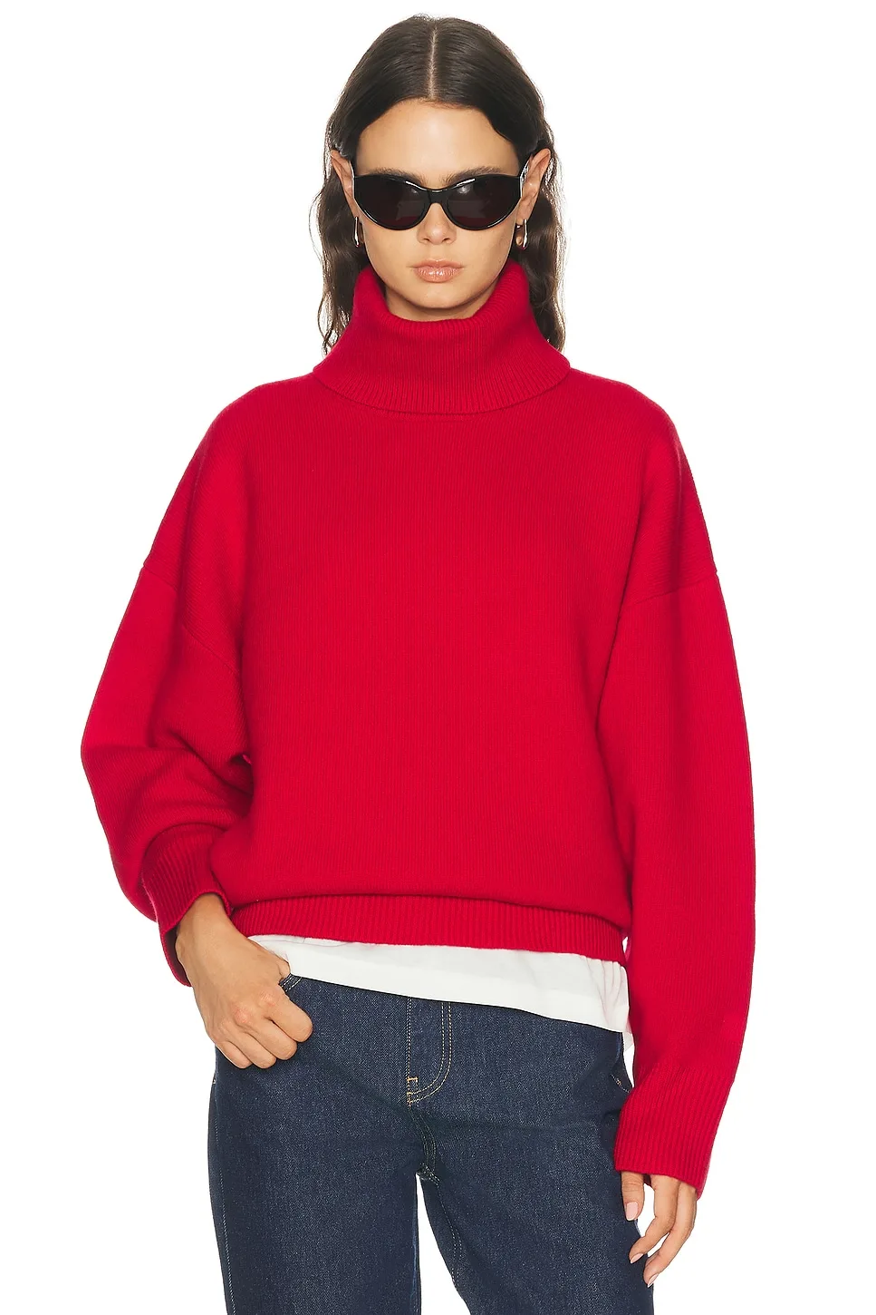 Double-Knit Turtleneck Sweater