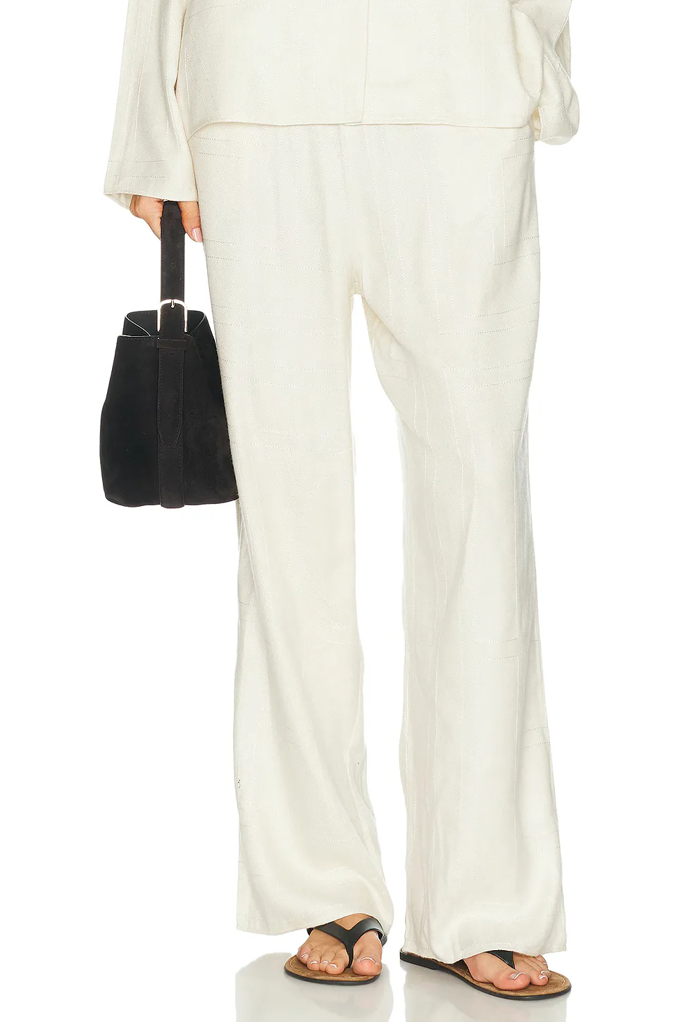 Monogram Flannel PJ Pant by Totême