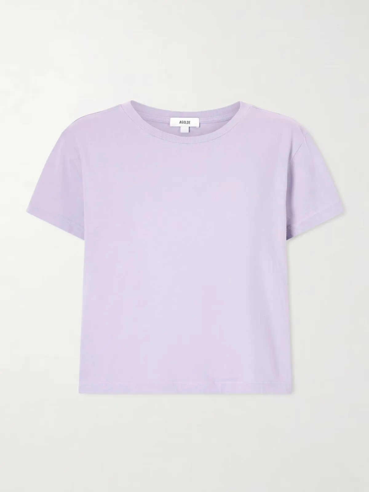 - Adine Cropped Organic Cotton-jersey T-shirt -