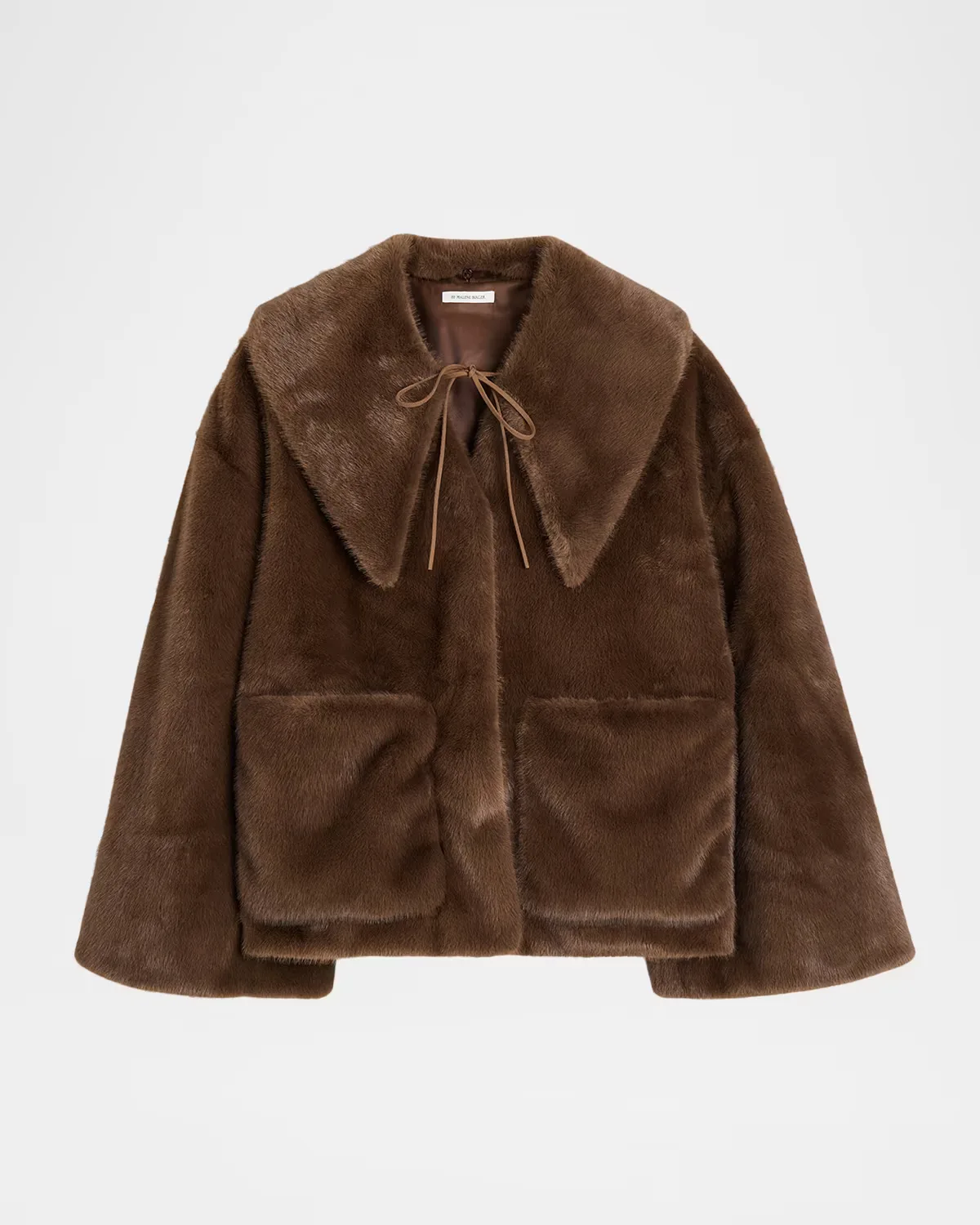 Jacquie Faux Fur Coat with Detachable Collar by By Malene Birger