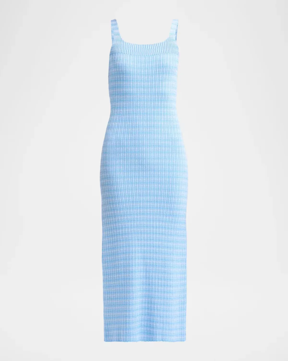 Square-Neck Striped Rib Knit Midi Tank Dress by Prabal Gurung