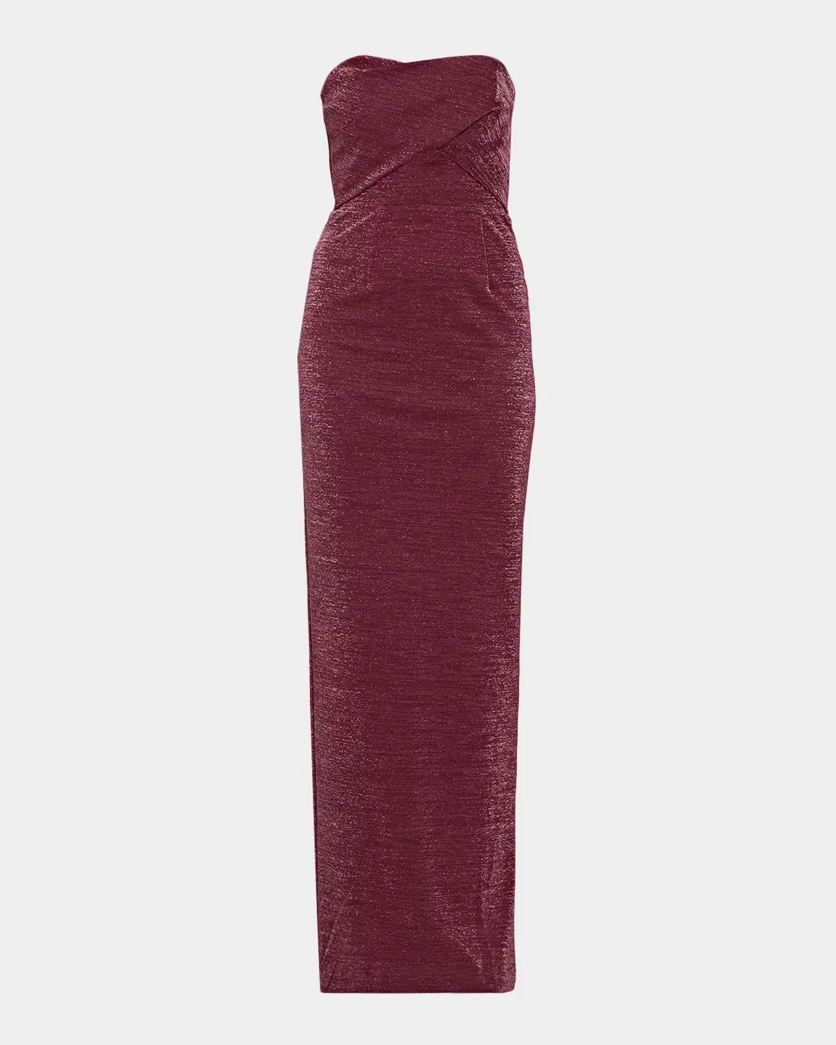 Jada Strapless Shimmer Column Gown by Black Halo