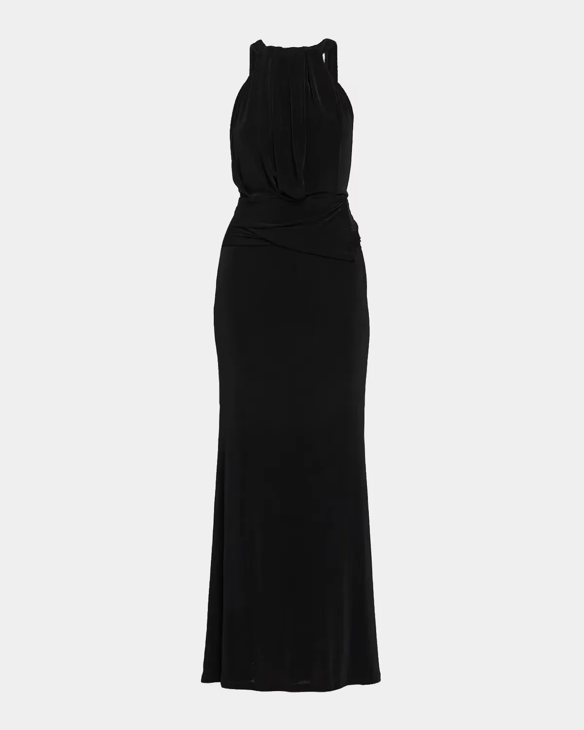 Lucine Shirred Draped Gown
