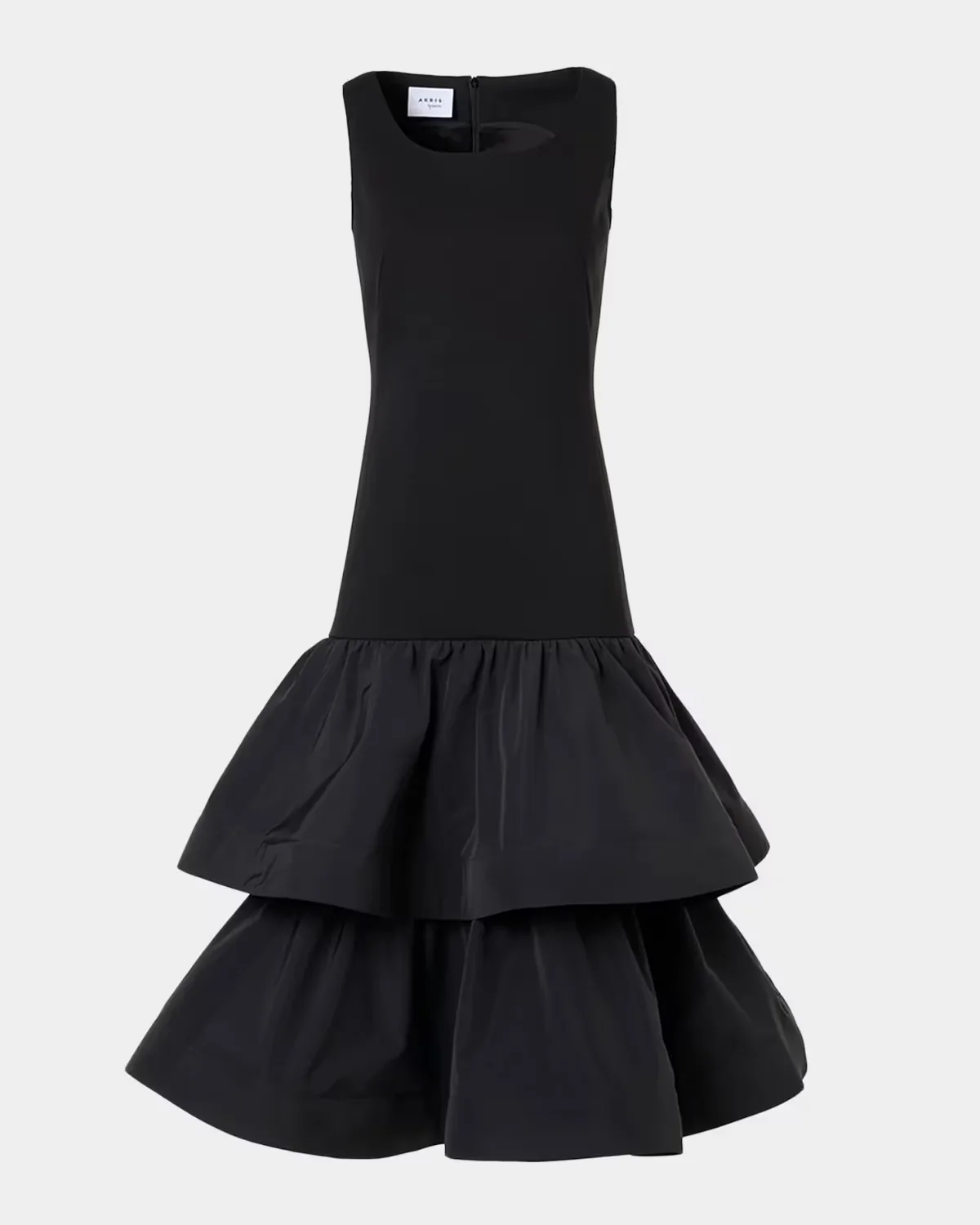 Tiered Drop-Waist Midi Dress by Akris Punto