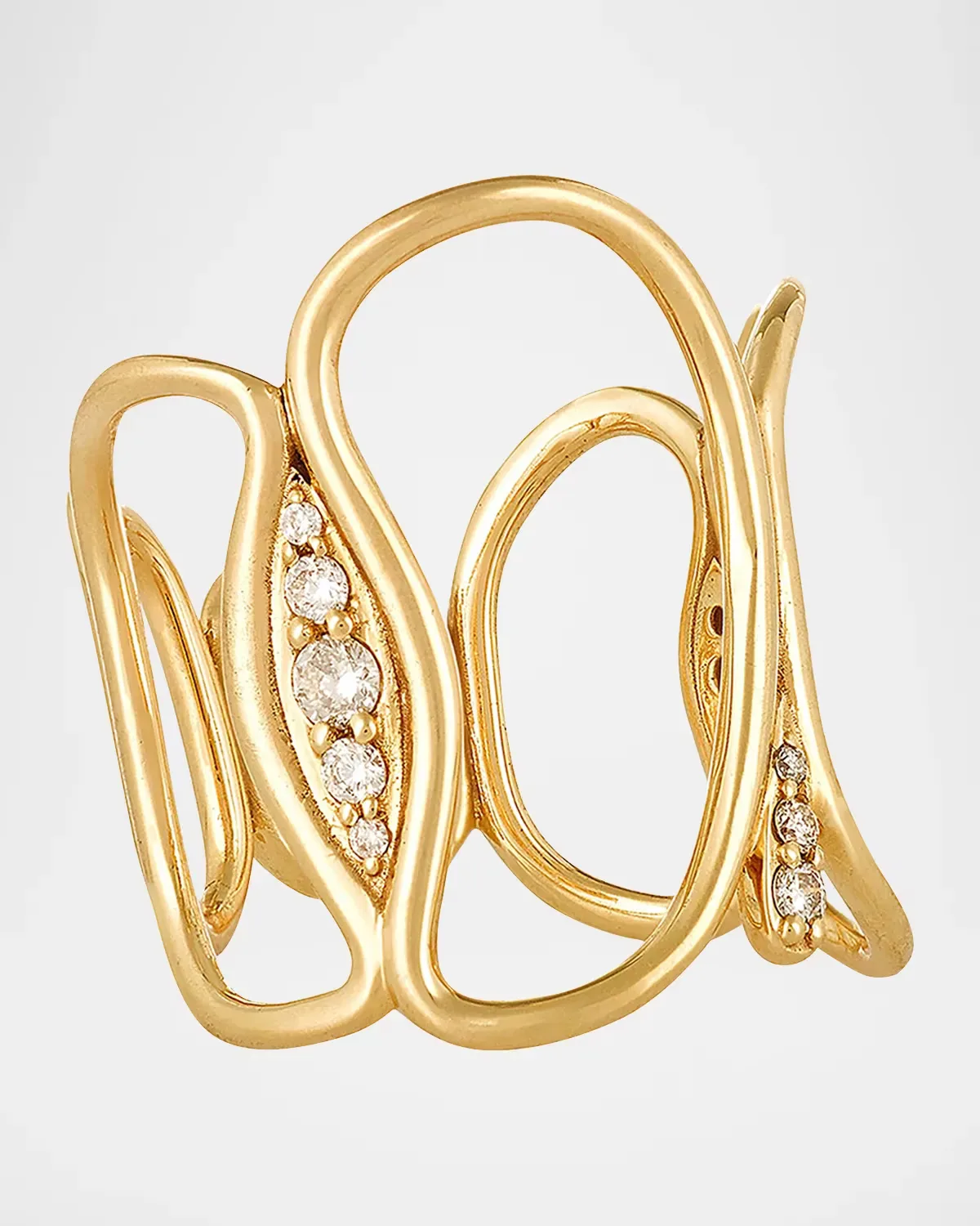 Fluid Diamonds Chain Ring by Fernando Jorge