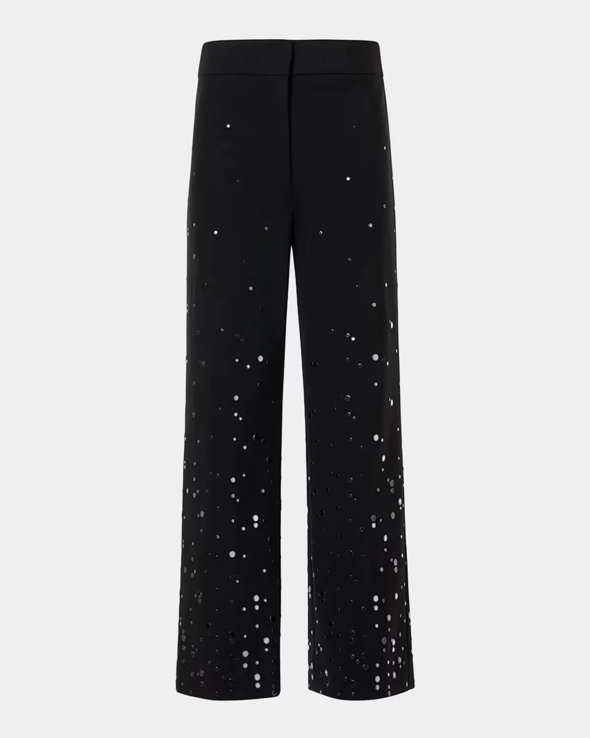 Chieko Embellished Straight-Leg Ankle Pants by Akris Punto