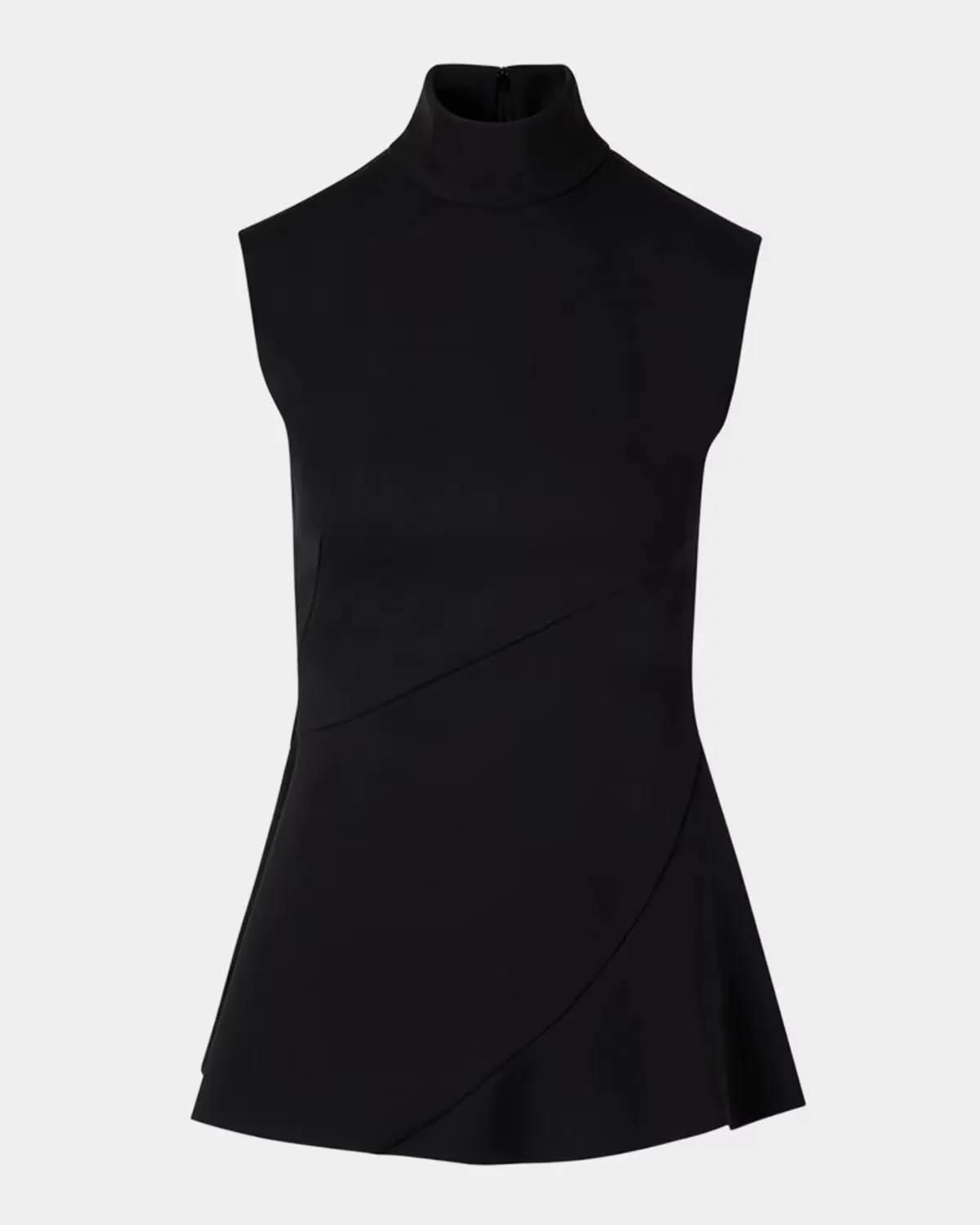 Mock Turtleneck Peplum Top by Akris Punto