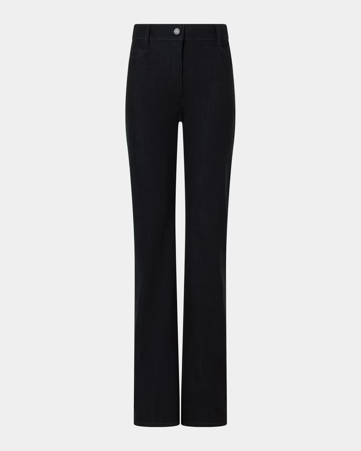 Chess Denim Straight-Leg Pants by Akris Punto