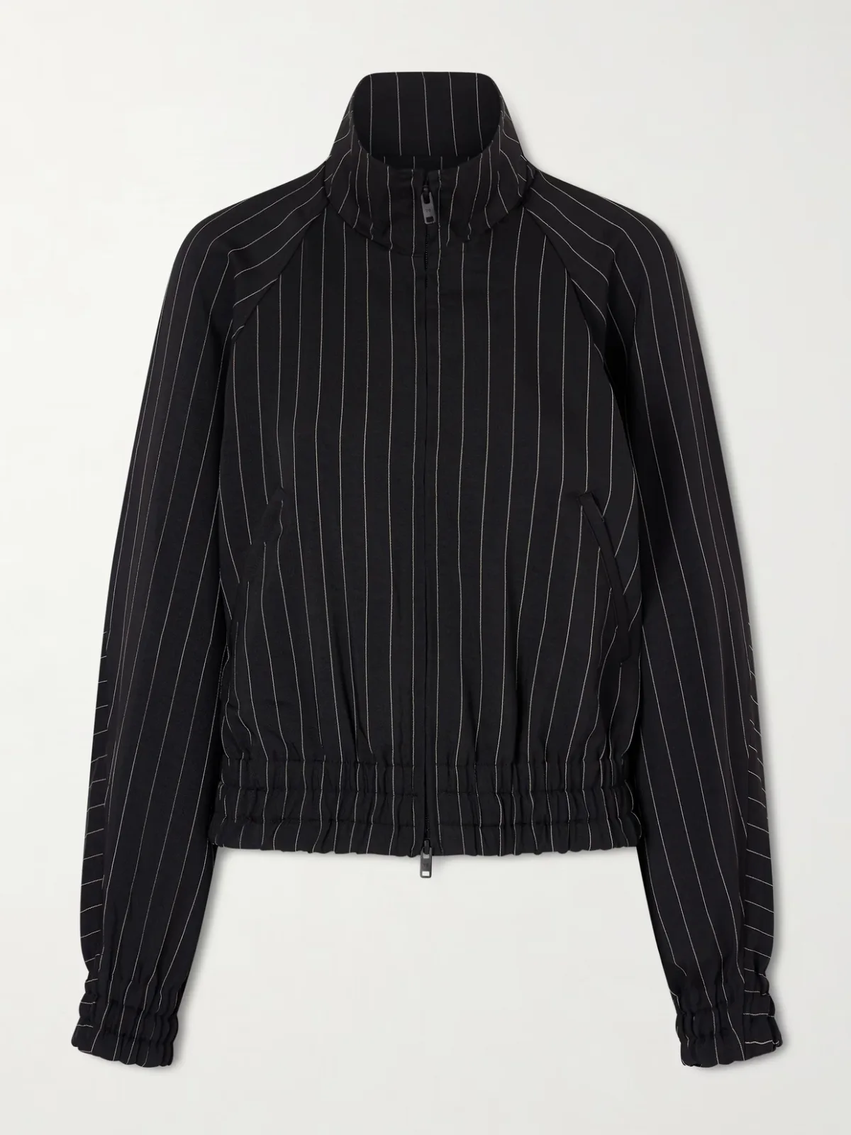 - + Y-3 Pinstriped Recycled Jacket -