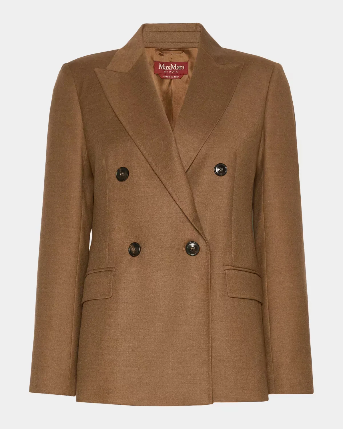 Double-Breasted Stretch Wool Jacket by Max Mara