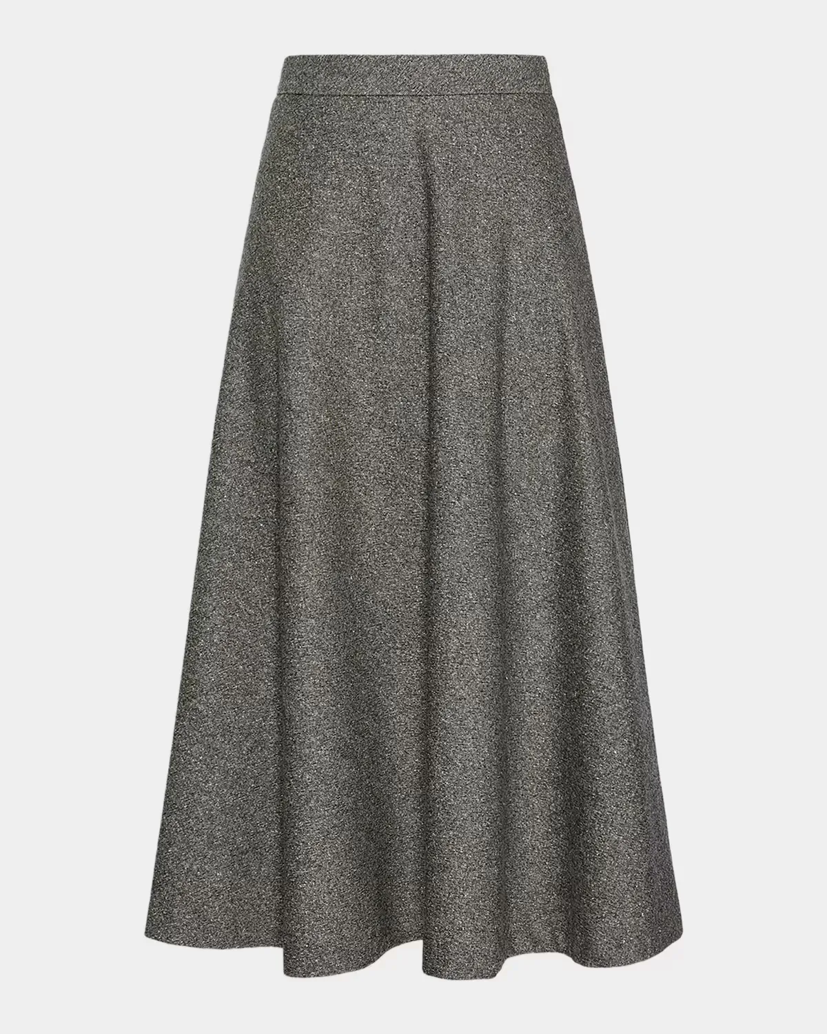 Heathered Knit A-Line Midi Skirt by Max Mara