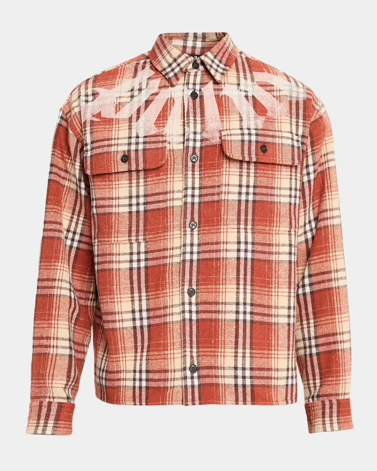 Big Neck Logo Loose Overshirt by Palm Angels