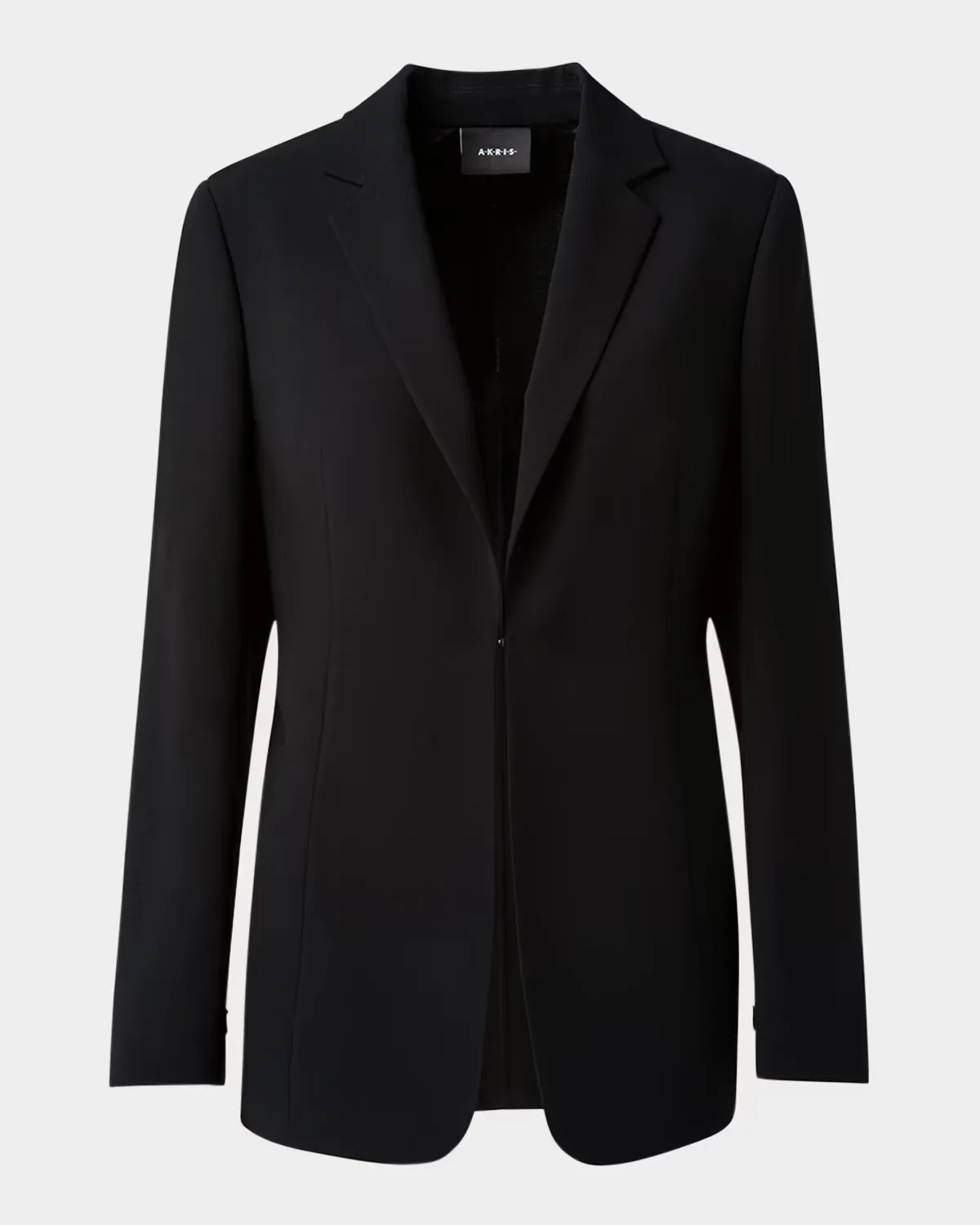 Odette Long Wool Blazer Jacket by Akris