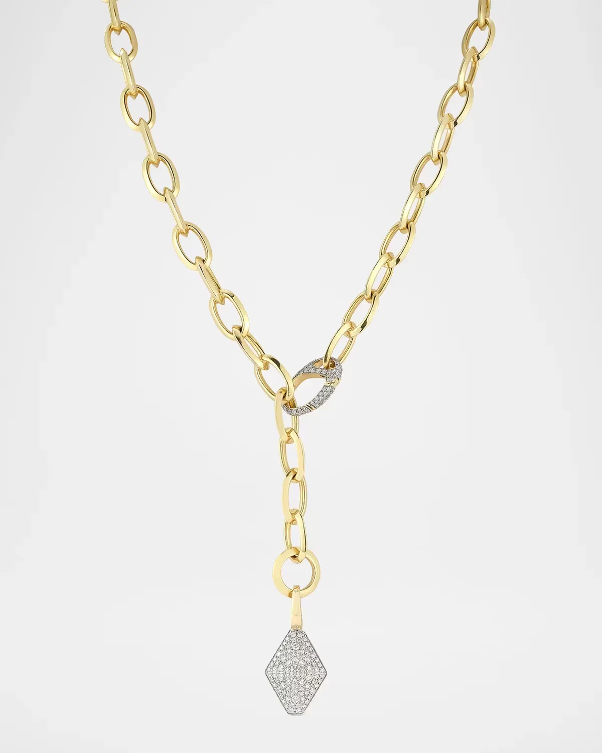 Garnett 18K Yellow Gold & 0.5 TCW Diamond Chain Necklace