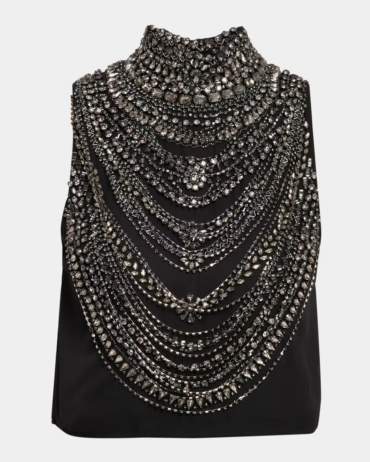 Yun Draped Crystal Tank Top