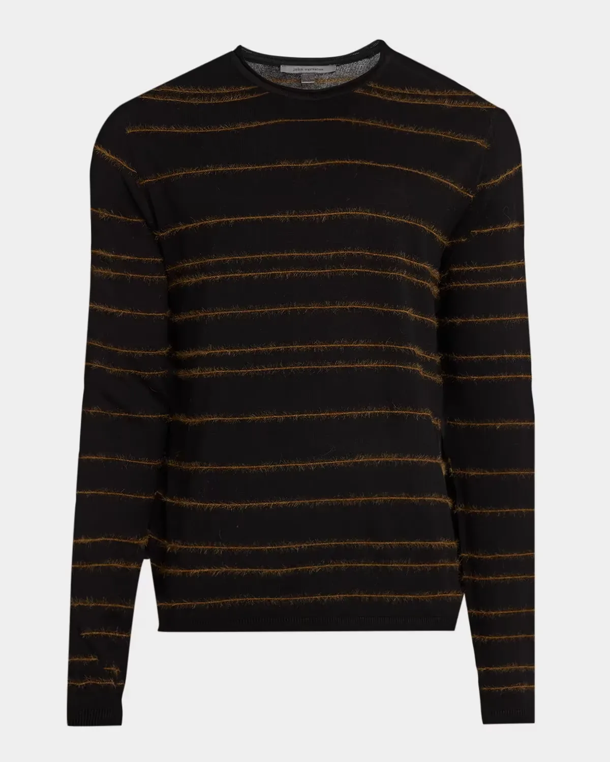 Everly Textured Stripe Crewneck Top by John Varvatos