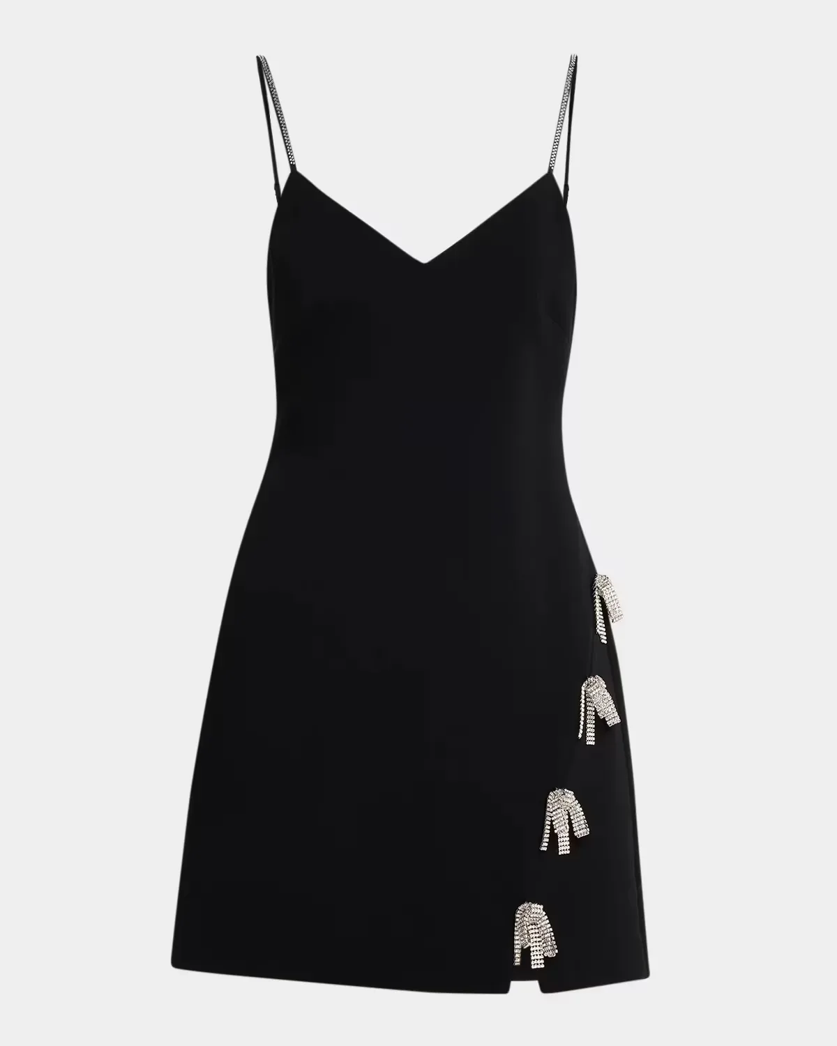 Rhinestone Bow Mini Dress by Cinq  Sept