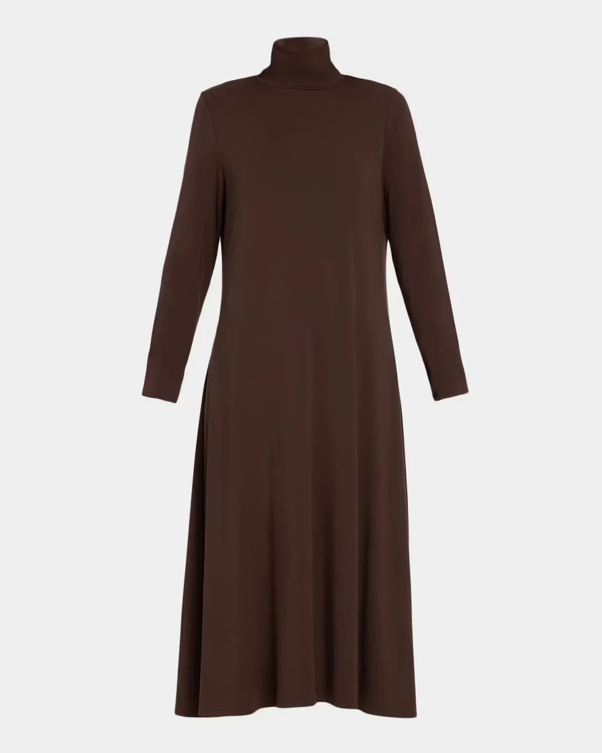 Turtleneck Jersey Midi Dress by Eileen Fisher