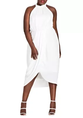 Romance Halter Dress by City Chic
